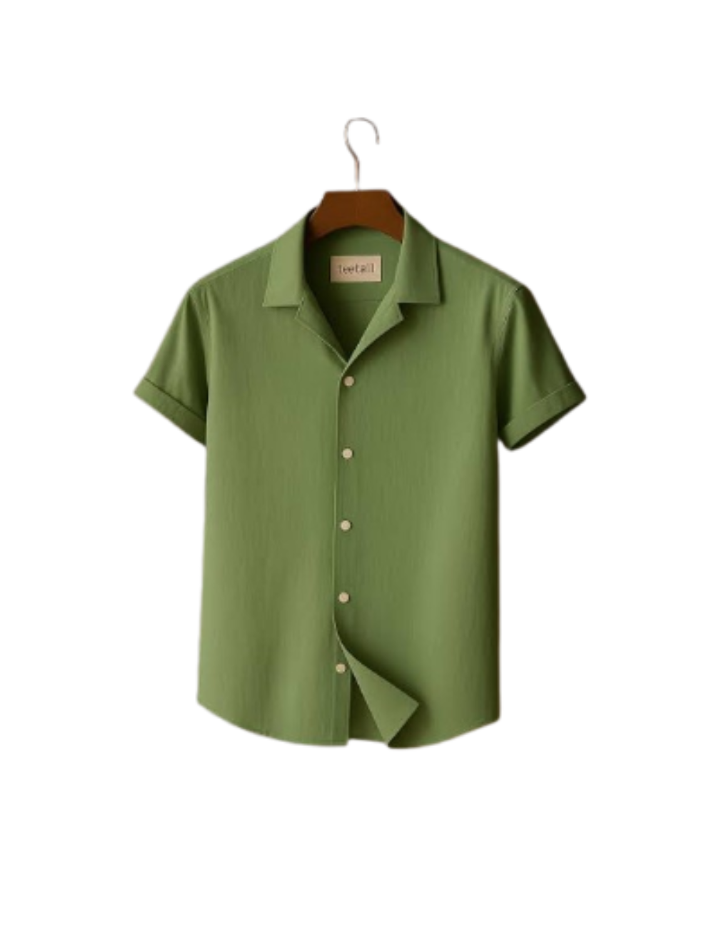 Sage Green Short Sleeve Button-Up Shirt